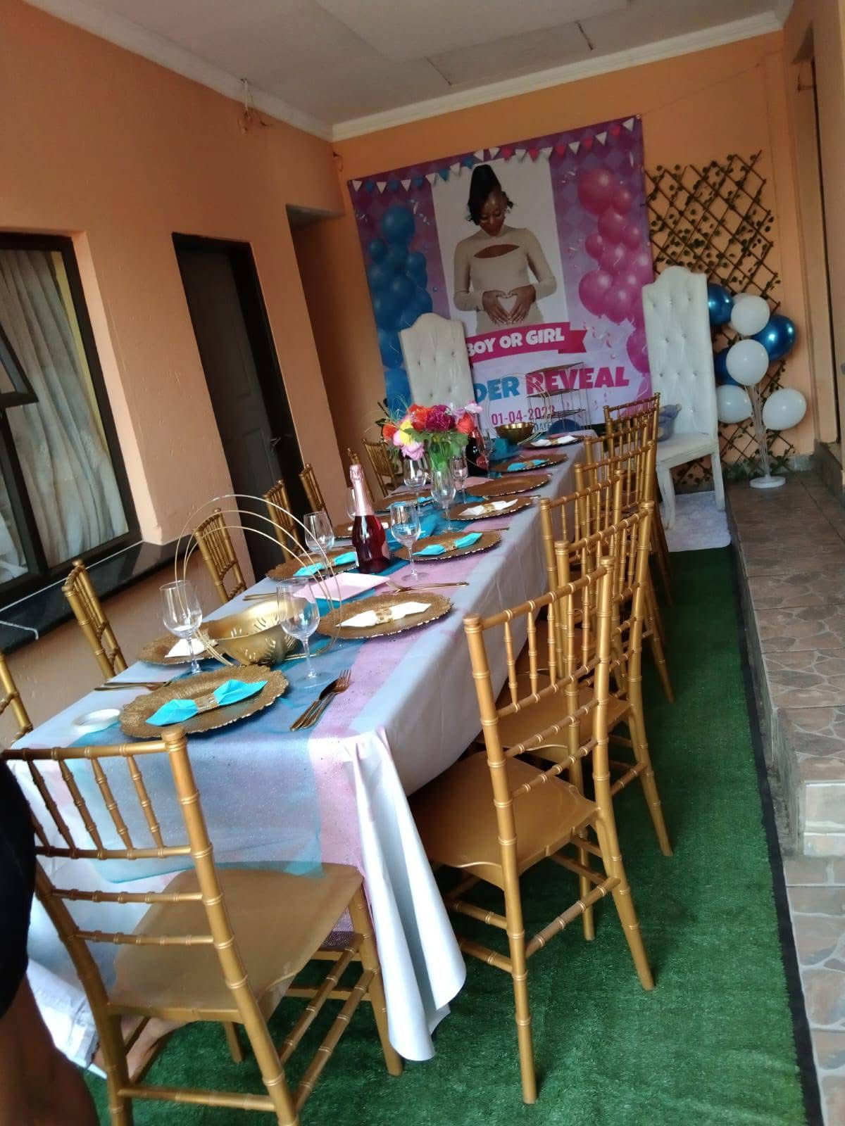 Event décor setup